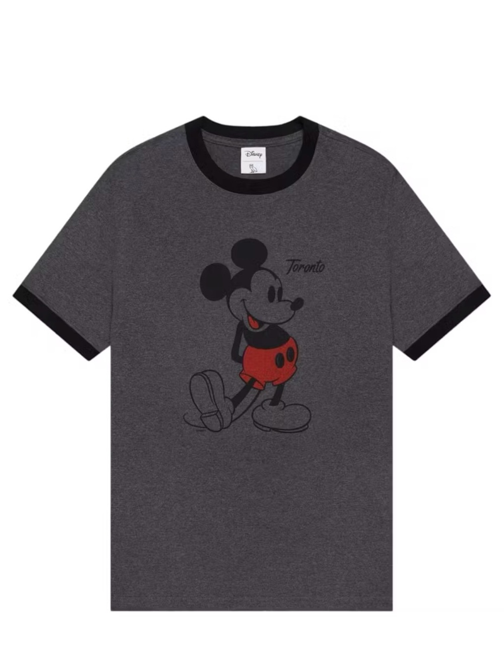 OVO x Disney Mickey Mouse Toronto T-shirt Men’s size Small. Charcoal.